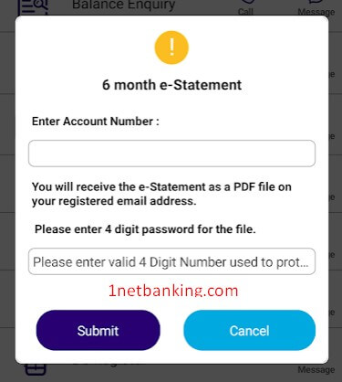 sbi account statement without internet banking