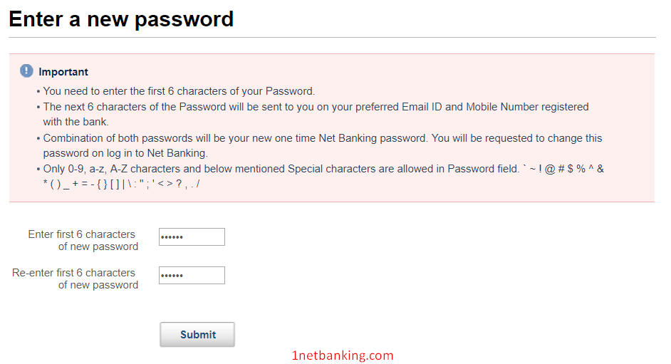 Kotak net banking password reset