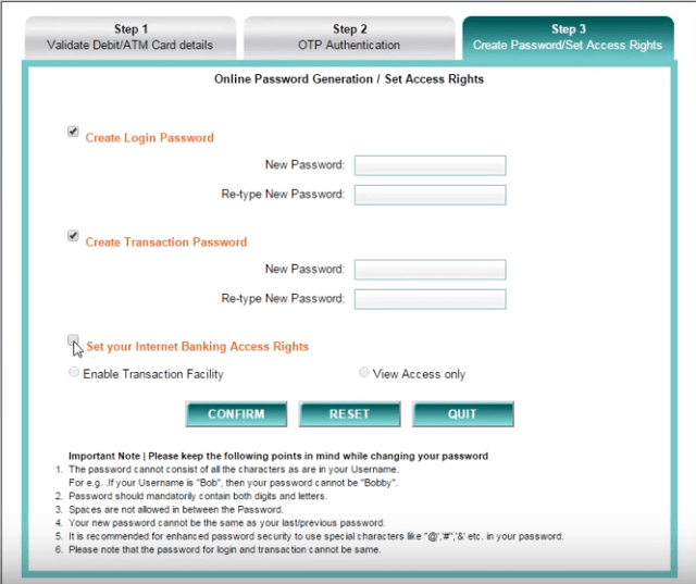How to Generate online password For IDBI Net Banking 6