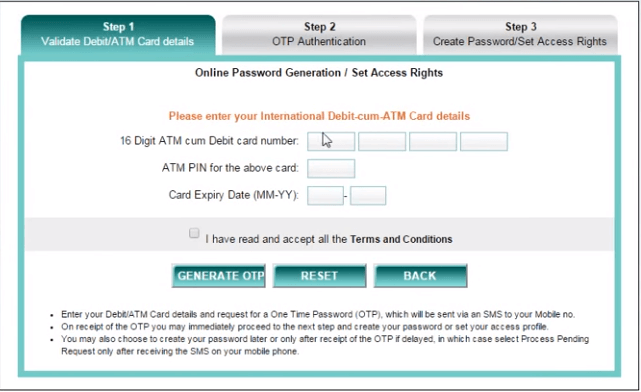 How to Generate online password For IDBI Net Banking 4