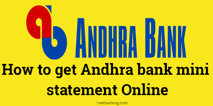 Andhra bank mini statement