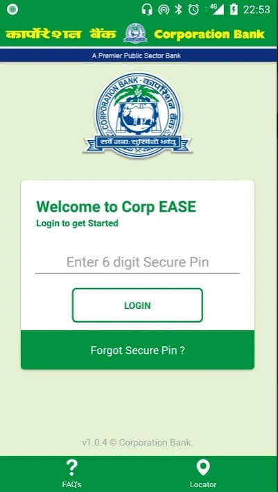 How to do Corporation bank mobile banking registration