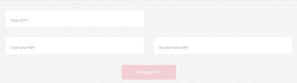 enter otp and new pin to set the rbl credit card pin