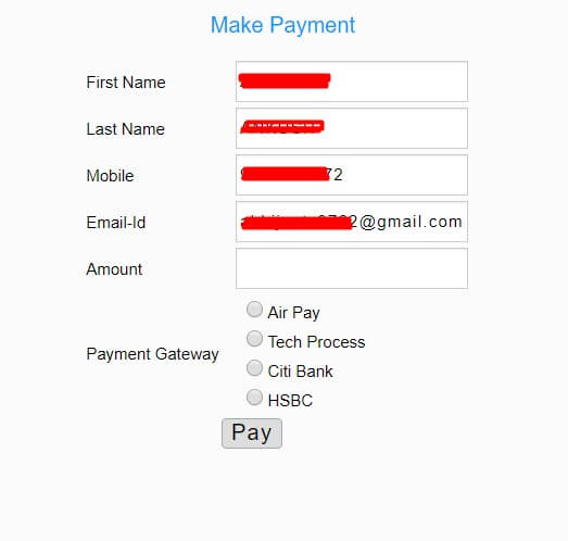enter emi amount to pay online in shriram finance