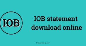 IOB statement download online