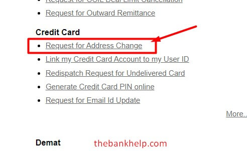 select address change in icici bank internet banking