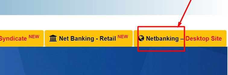 click on net banking option