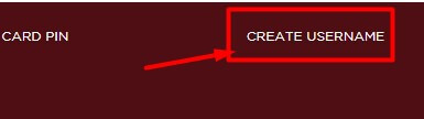 click on create username in idfc website