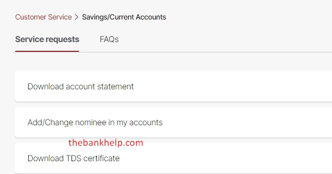 click on add nominee option in idfc netbanking