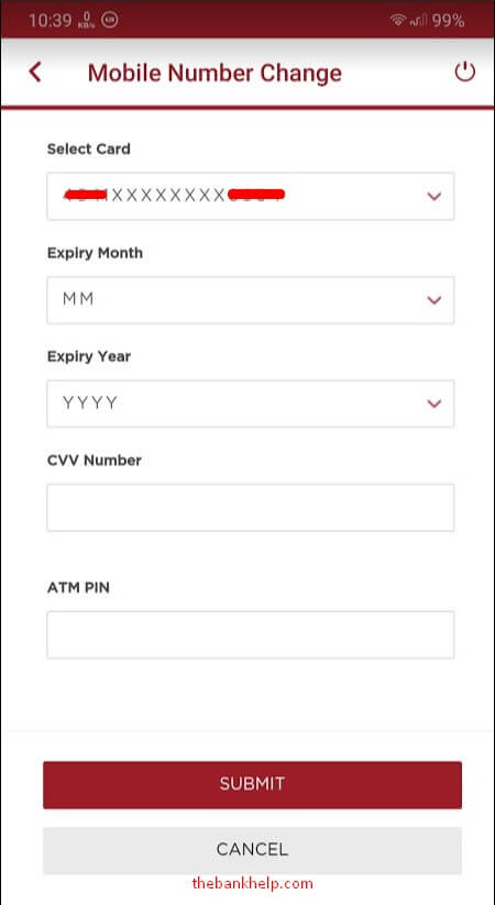 enter debit card cvv pin etc in ifdc app
