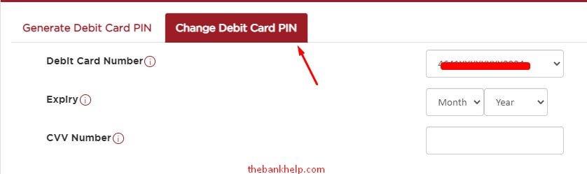enter debit card expiry and cvv in idfc internet banking