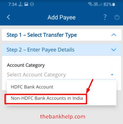 How to add beneficiary in HDFC bank online 1