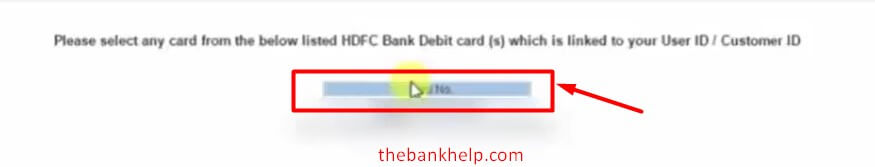 select debit card linked with hdfc account