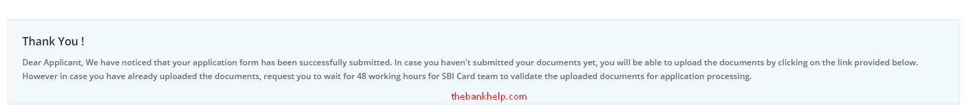 check sbi card application status