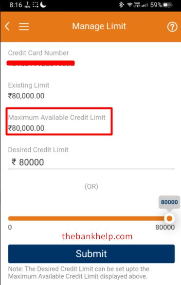 enter desired limit in icici mobile app1