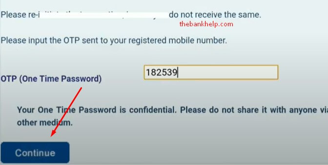 enter OTP to register credit card in hdfc netbanking