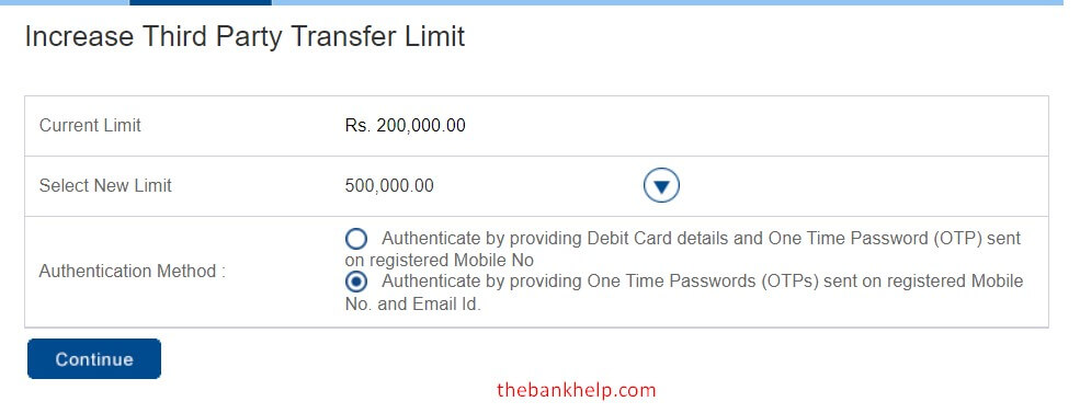 What is HDFC bank transaction limit per day? 2