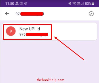 tap on new upi id to verify it on phonepe