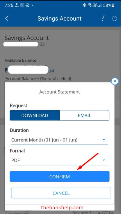 select statement duration, format in hdfc app