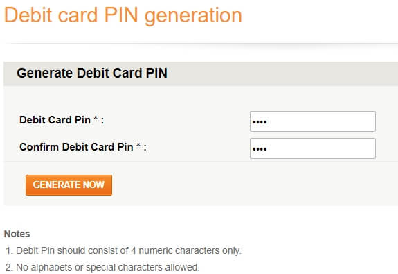 icici new pin generate using internet banking