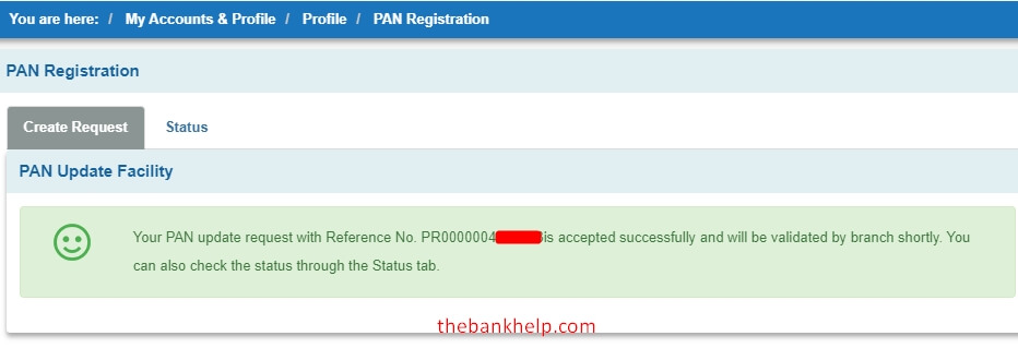 sbi pan registration online