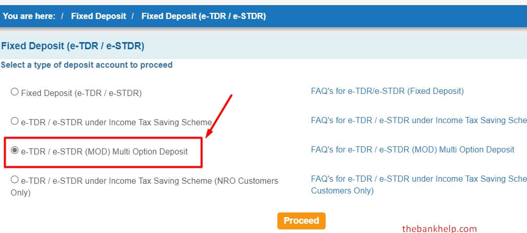 select multi option deposit