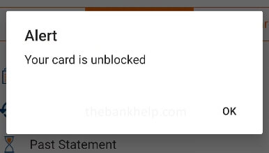 your icici credit card is unblocked