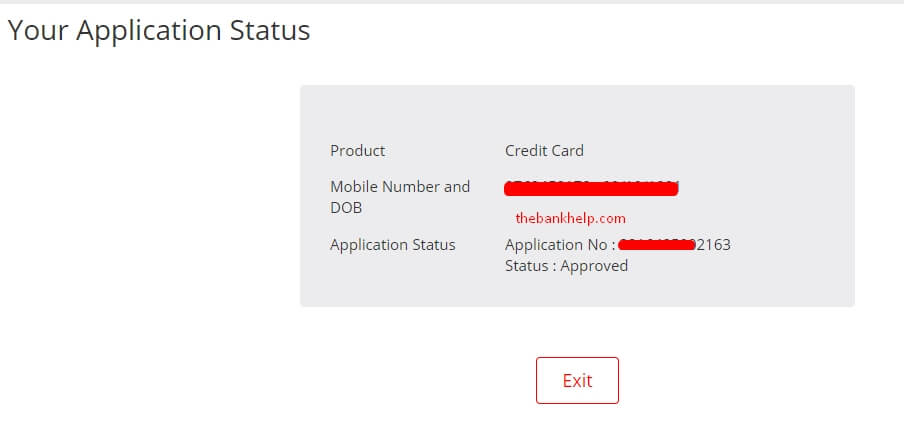 check kotak bank credit card application status