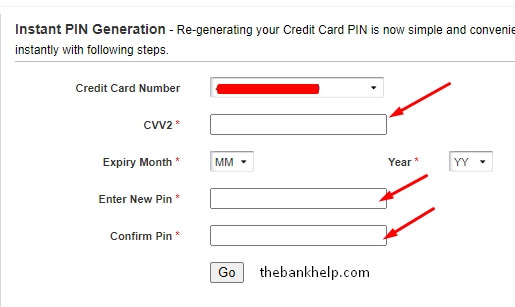 enter cvv and expiry date of kotak credit card to generate pin