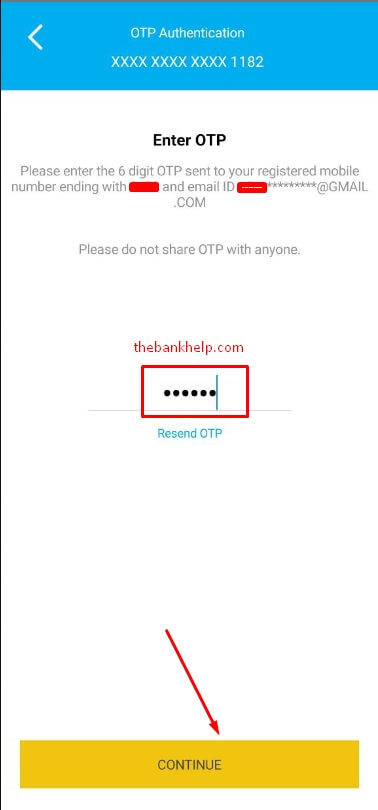 enter otp to activate sbi credit card for online transactions