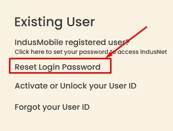 click on recover login password